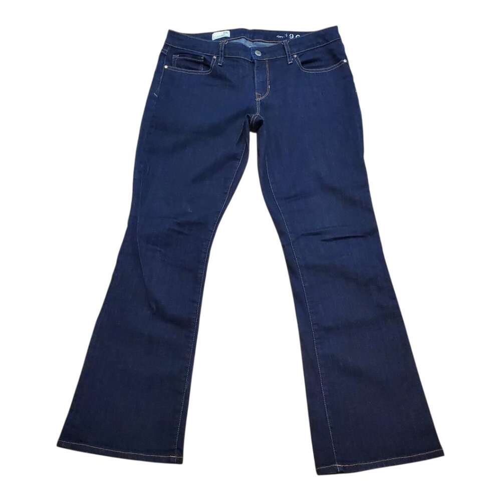 GAP 1969 SZ 29P Petite Women's Sexy Bootcut 5-Pocket Dark Wash Blue Jeans